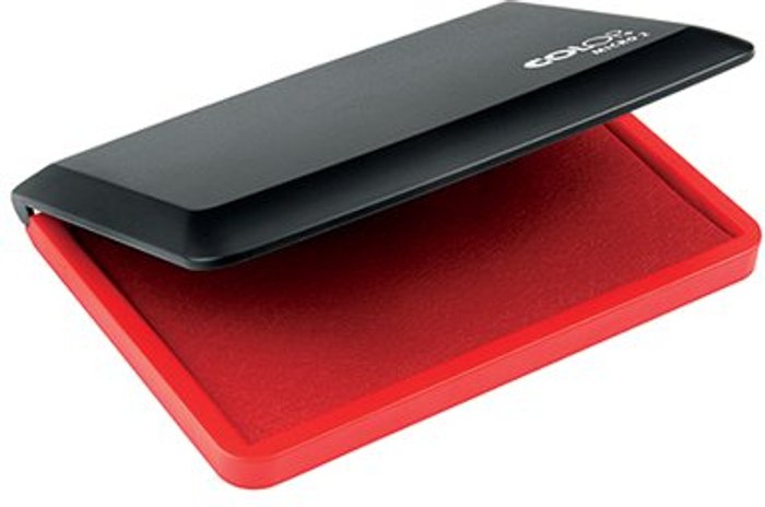 Office Monster | Colop Colop Micro 2 Stamp Pad Red MICRO2RD Colop Colop Micro 2 Stamp Pad Red MICRO2RD