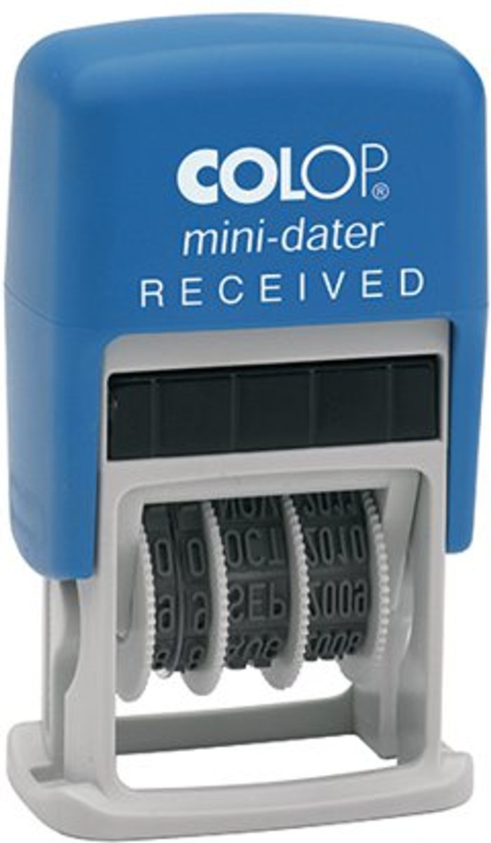 Office Monster | Colop COLOP Self Inking Mini Text and Date Stamp RECEIVED S160L1 Colop COLOP Self Inking Mini Text and Date Stamp RECEIVED S160L1