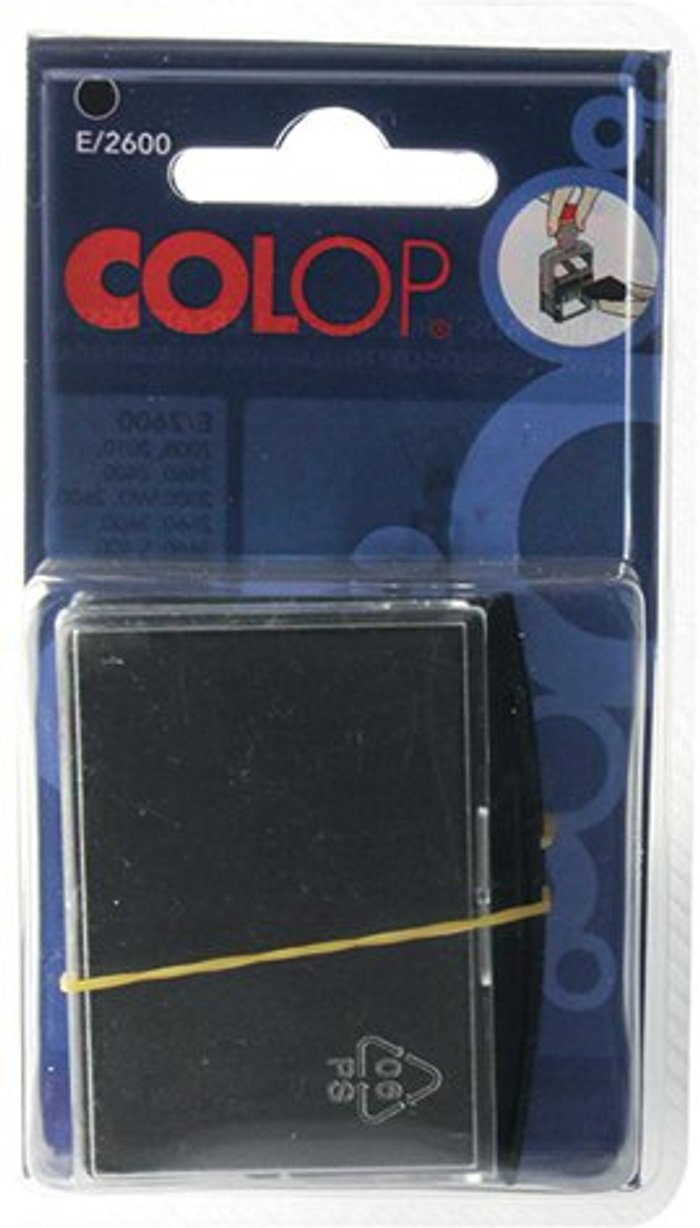 Office Monster | Colop COLOP E/2600 Replacement Ink Pad Black (Pack of 2) E2600BK Colop COLOP E/2600 Replacement Ink Pad Black (Pack of 2) E2600BK