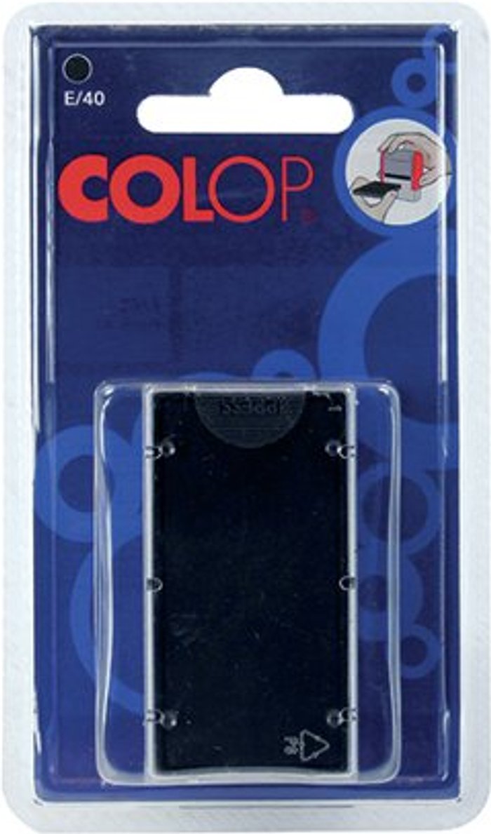 Office Monster | Colop COLOP E/40 Replacement Ink Pad Black (Pack of 2) E40BK Colop COLOP E/40 Replacement Ink Pad Black (Pack of 2) E40BK
