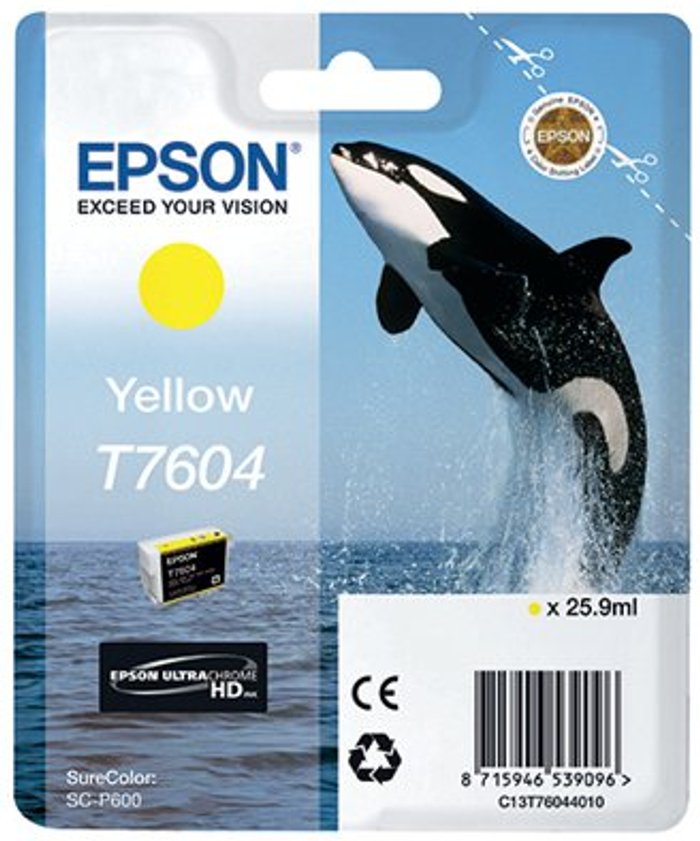 Office Monster | Epson Epson T7604 Yellow Ink Cartridge C13T76044010 / T7604 Epson Epson T7604 Yellow Ink Cartridge C13T76044010 / T7604
