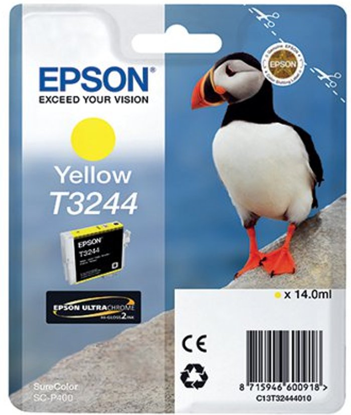 Office Monster | Epson Epson T3244 Ink Cartridge Ultra Chrome 2 Puffin Yellow C13T3244010 Epson Epson T3244 Ink Cartridge Ultra Chrome 2 Puffin Yellow C13T3244010