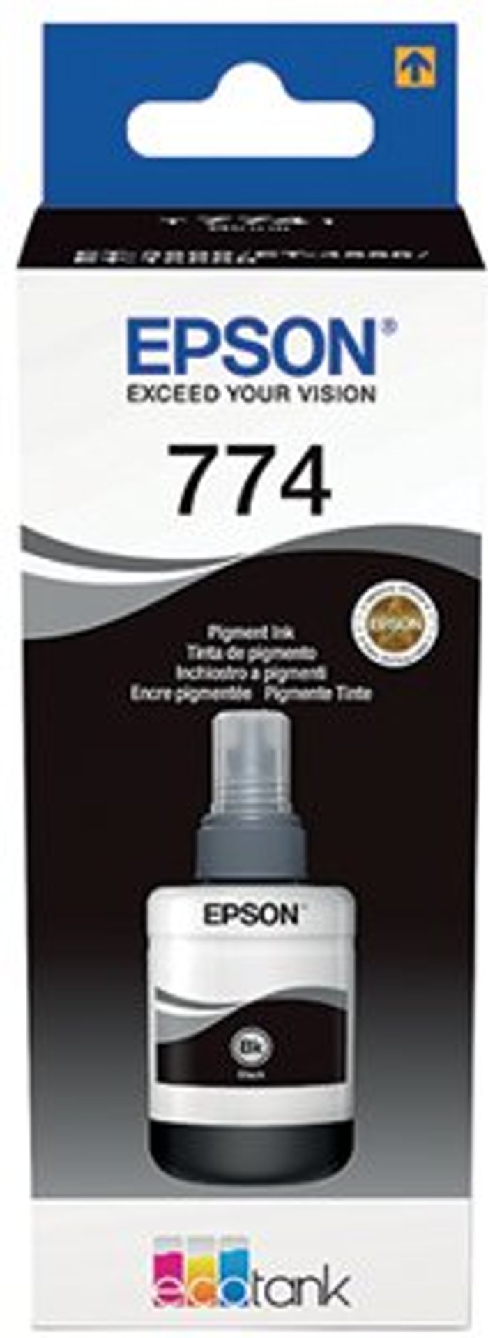 Office Monster | Epson Epson 774 Ink Bottle EcoTank 140ml Pigment Black C13T774140 Epson Epson 774 Ink Bottle EcoTank 140ml Pigment Black C13T774140