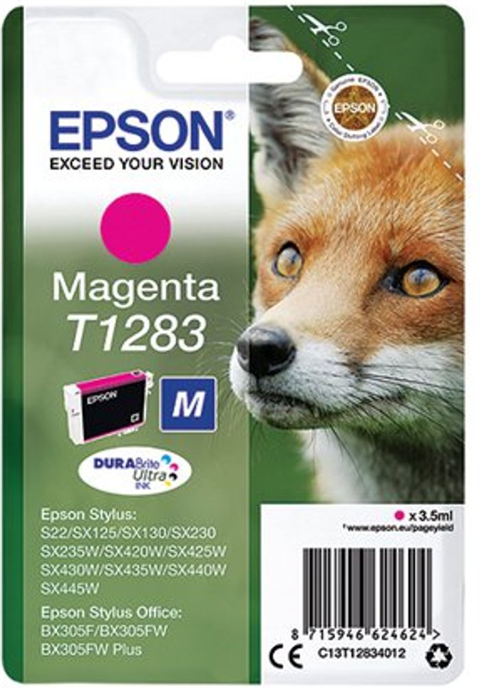 Office Monster | Epson Epson Singlepack Magenta T1283 DURABrite Ultra Ink Epson Epson Singlepack Magenta T1283 DURABrite Ultra Ink
