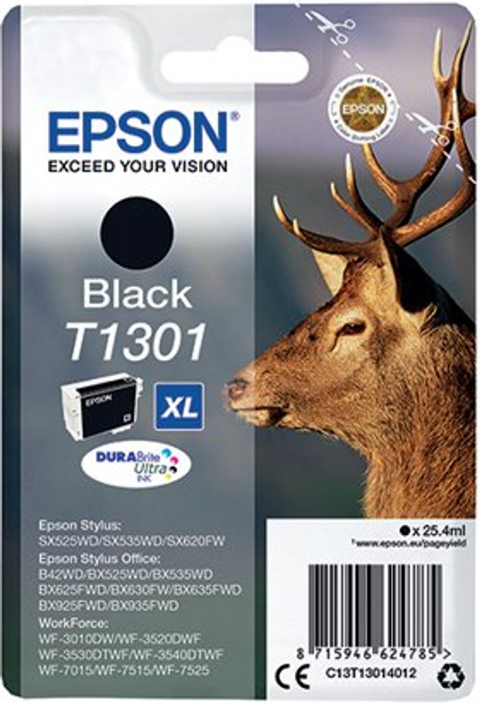Office Monster | Epson Epson Singlepack Black T1301 DURABrite Ultra Ink Epson Epson Singlepack Black T1301 DURABrite Ultra Ink