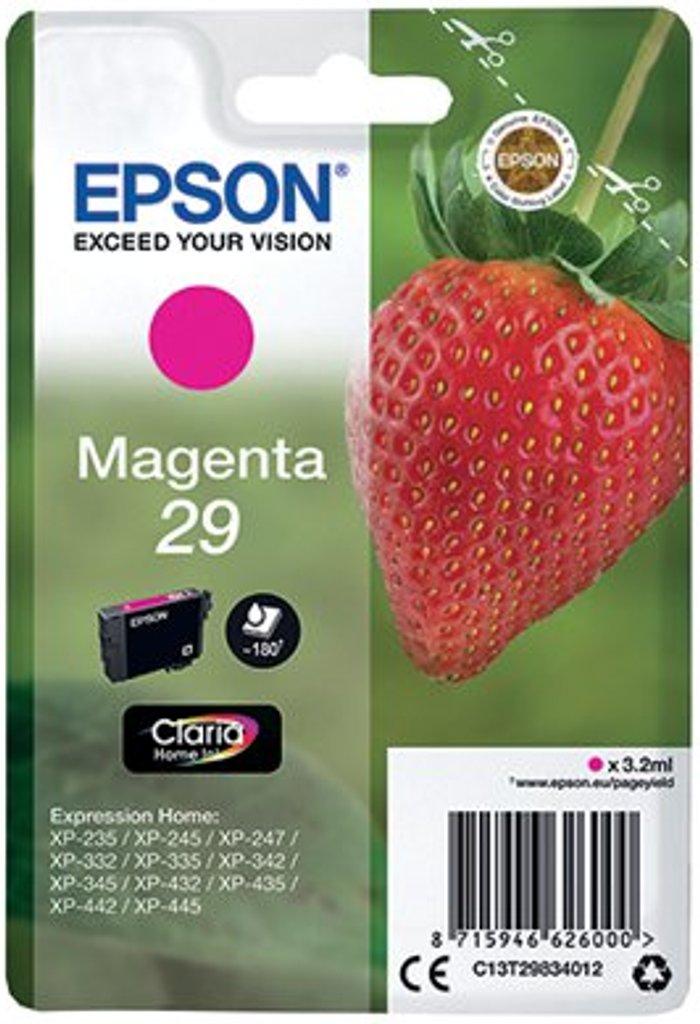 Office Monster | Epson EPSON Strawberry 29 Magenta Ink Cartridge Epson EPSON Strawberry 29 Magenta Ink Cartridge