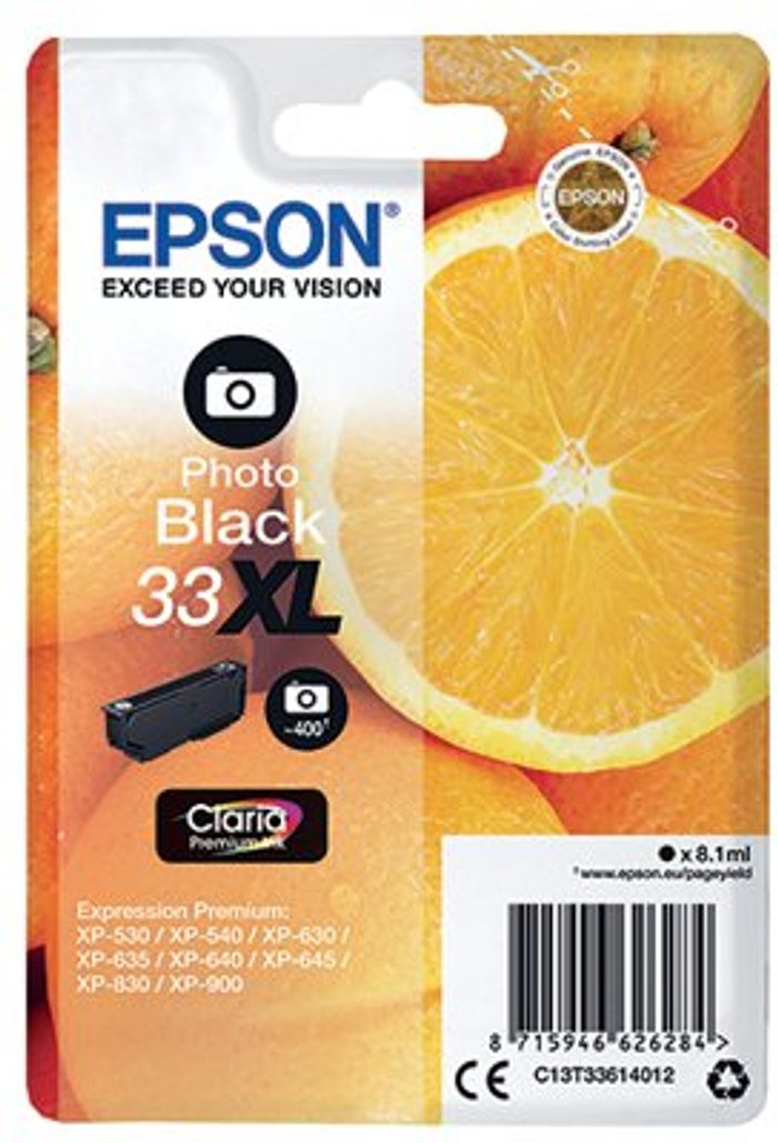 Office Monster | Epson EPSON No. 33 Oranges XL Black Ink Cartridge Epson EPSON No. 33 Oranges XL Black Ink Cartridge