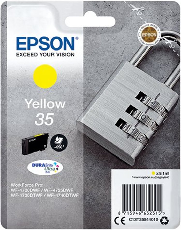 Office Monster | Epson Epson 35 - yellow - original - ink cartridge Epson Epson 35 - yellow - original - ink cartridge