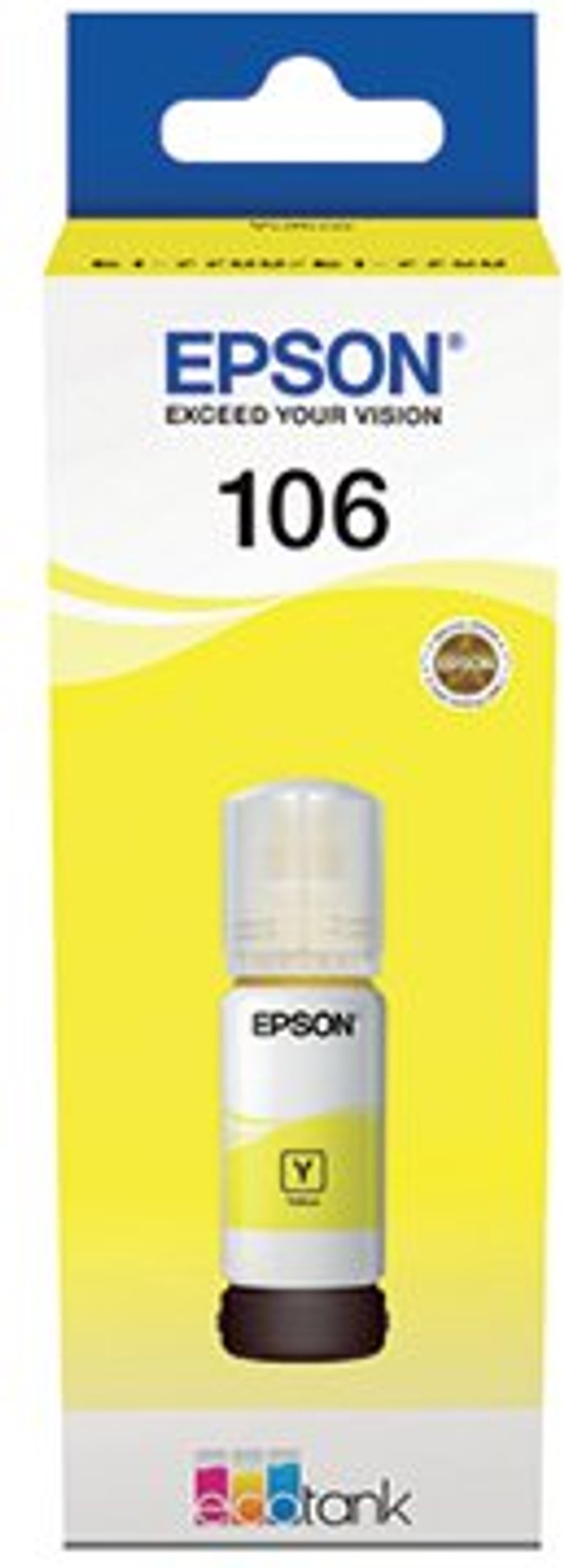Office Monster | Epson Epson 106 Ink Bottle EcoTank Yellow C13T00R440 Epson Epson 106 Ink Bottle EcoTank Yellow C13T00R440