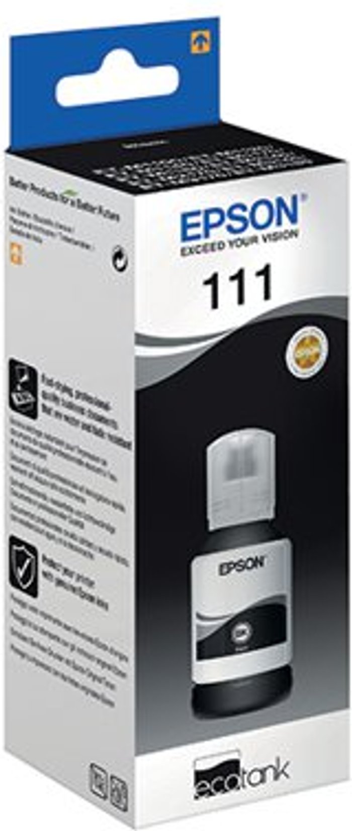 Office Monster | Epson Epson 111 Ink Bottle EcoTank Pigment Black C13T03M140 Epson Epson 111 Ink Bottle EcoTank Pigment Black C13T03M140