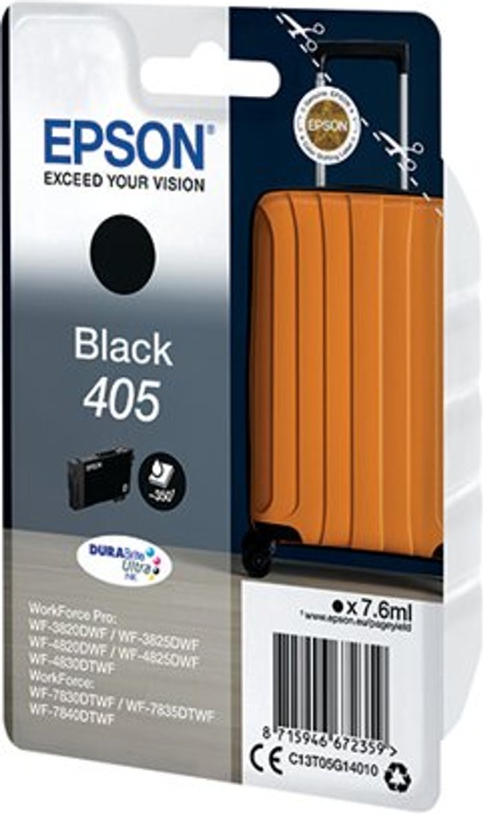 Office Monster | Epson EPSON Suitcase 405 Black Ink Cartridge Epson EPSON Suitcase 405 Black Ink Cartridge