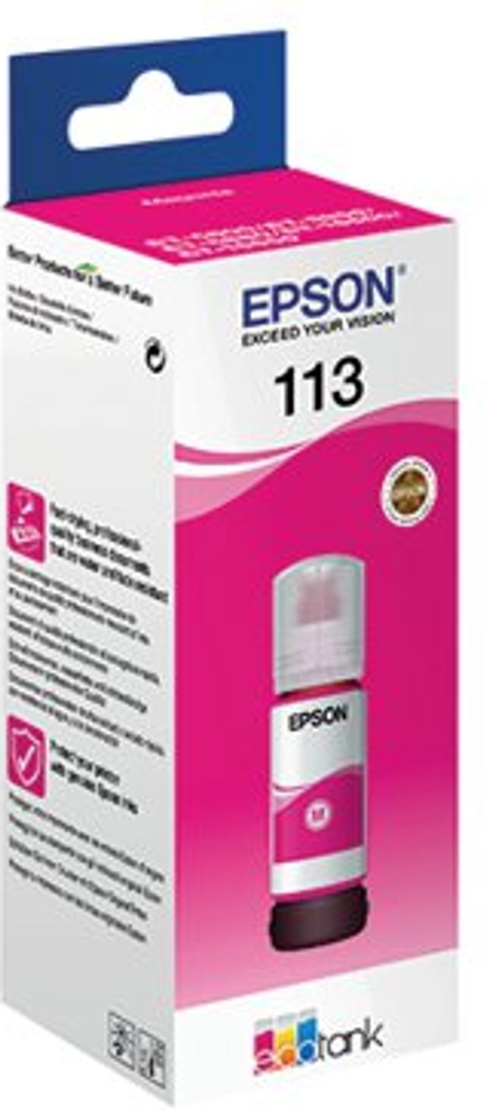 Office Monster | Epson Epson 113 Ecotank Magenta Ink Bottle C13T06B340 Epson Epson 113 Ecotank Magenta Ink Bottle C13T06B340