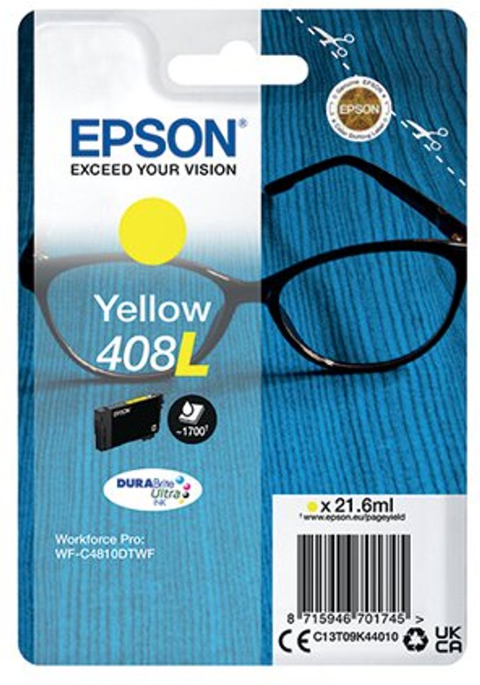 Office Monster | Epson Epson 408L - yellow - original - ink cartridge Epson Epson 408L - yellow - original - ink cartridge