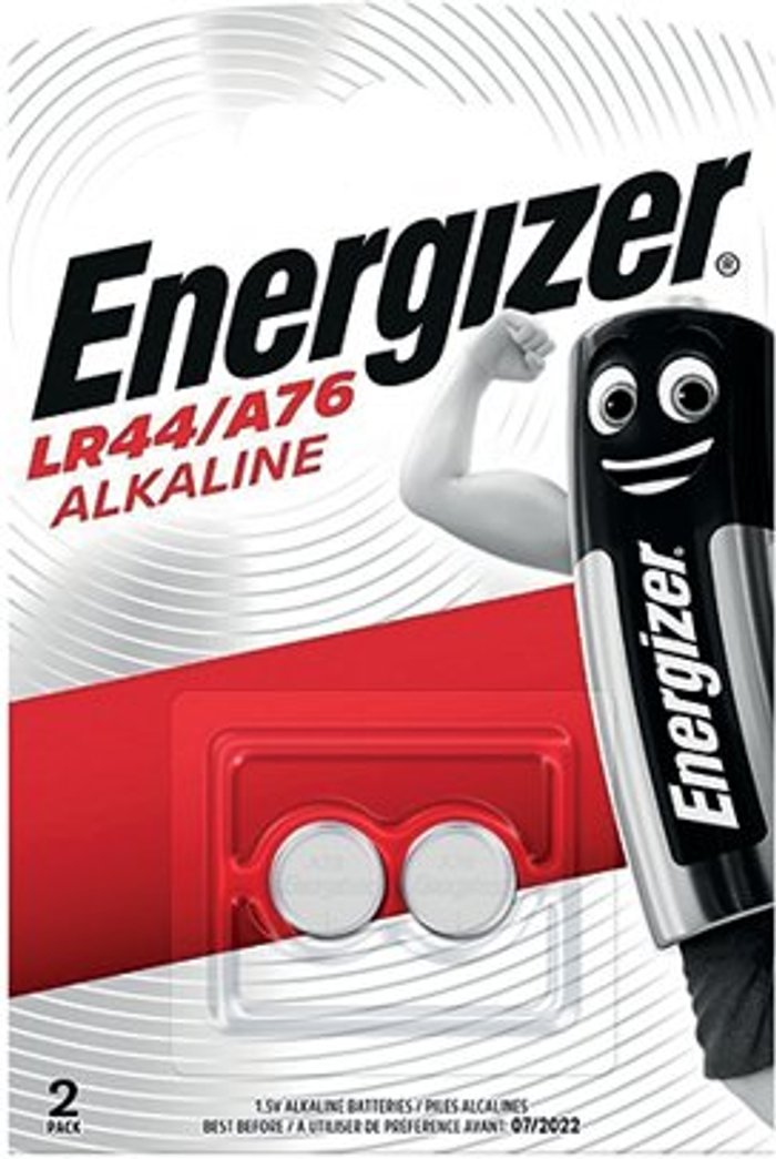 Office Monster | Energizer Energizer Speciality Alkaline Battery A76/LR44 (Pack of 2) 623055 Energizer Energizer Speciality Alkaline Battery A76/LR44 (Pack of 2) 623055