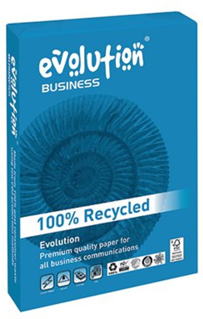 Office Monster | Evolution Evolution Business A3 Recycled Paper 80gsm White Ream (Pack of 500) EVBU4280 Evolution Evolution Business A3 Recycled Paper 80gsm White Ream (Pack of 500) EVBU4280
