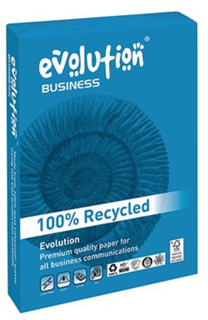Office Monster | Evolution Evolution Business A3 Recycled Paper 100gsm White Ream 500 EVBU42100 Evolution Evolution Business A3 Recycled Paper 100gsm White Ream 500 EVBU42100