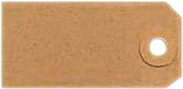 Office Monster | Fisher Clark Unstrung Tags 1A 70 x 35mm Buff Single (Pack of 1000) TG8021 Fisher Clark Unstrung Tags 1A 70 x 35mm Buff Single (Pack of 1000) TG8021