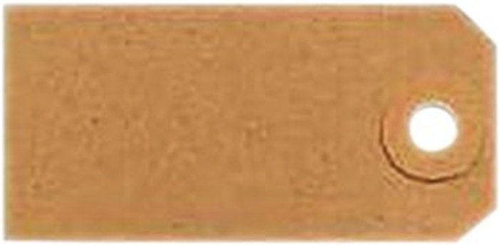 Office Monster | Fisher Clark Unstrung Tags 4A 108 x 54mm Buff Single (Pack of 1000) TG8024 Fisher Clark Unstrung Tags 4A 108 x 54mm Buff Single (Pack of 1000) TG8024