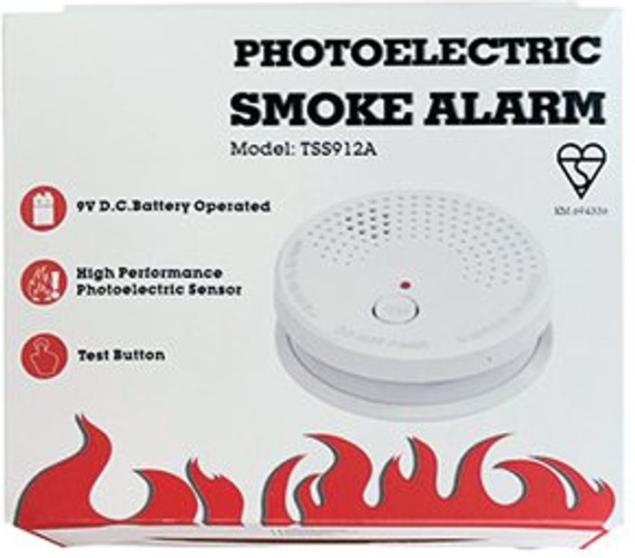 Office Monster | Unbranded Domestic Battery Operated Smoke Alarm ESA1 Unbranded Domestic Battery Operated Smoke Alarm ESA1
