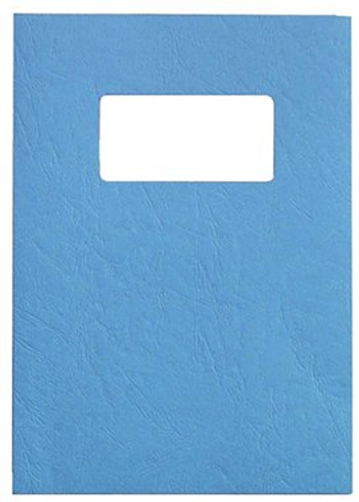 Office Monster | GBC GBC LeatherGrain A4 Binding Cover 250gsm Blue (Pack of 50) 46735E GBC GBC LeatherGrain A4 Binding Cover 250gsm Blue (Pack of 50) 46735E