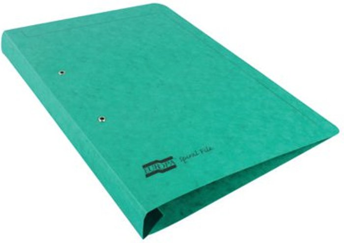 Office Monster | Europa Exacompta Europa Spiral Files Foolscap Green (Pack of 25) 3003 Europa Exacompta Europa Spiral Files Foolscap Green (Pack of 25) 3003