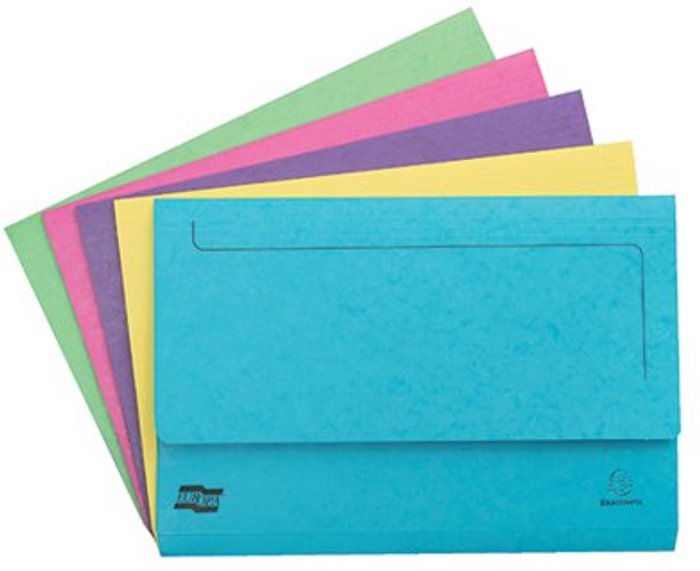 Office Monster | Europa Exacompta Europa Pocket Wallet Foolscap Assorted C (Pack of 25) 3156Z Europa Exacompta Europa Pocket Wallet Foolscap Assorted C (Pack of 25) 3156Z