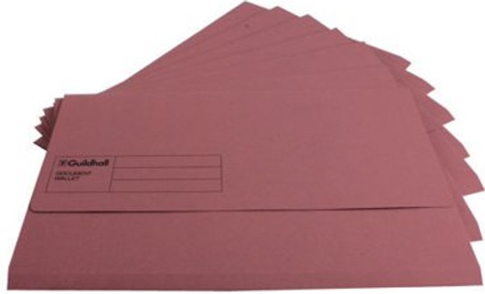 Office Monster | Guildhall Exacompta Guildhall Document Wallet Foolscap Pink (Pack of 50) GDW1-PNK Guildhall Exacompta Guildhall Document Wallet Foolscap Pink (Pack of 50) GDW1-PNK