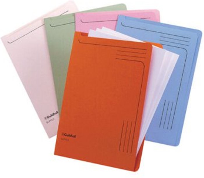 Office Monster | Guildhall Exacompta Guildhall Slipfile Manilla 230gsm Assorted (Pack of 50) 4600Z Guildhall Exacompta Guildhall Slipfile Manilla 230gsm Assorted (Pack of 50) 4600Z