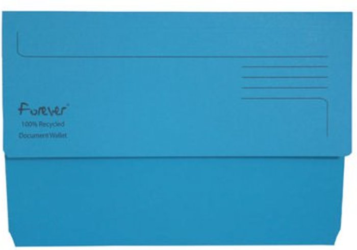 Office Monster | Forever Exacompta Forever Document Wallet Manilla Foolscap Bright Blue (Pack of 25) 211/5001 Forever Exacompta Forever Document Wallet Manilla Foolscap Bright Blue (Pack of 25) 211/5001