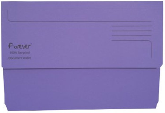 Office Monster | Forever Exacompta Forever Document Wallet Manilla Foolscap Bright Purple (Pack of 25) 211/5005 Forever Exacompta Forever Document Wallet Manilla Foolscap Bright Purple (Pack of 25) 211/5005