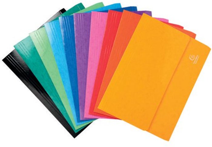 Office Monster | Iderama Exacompta Iderama Pocket Wallet Foolscap Assorted (Pack of 25) 6500Z Iderama Exacompta Iderama Pocket Wallet Foolscap Assorted (Pack of 25) 6500Z