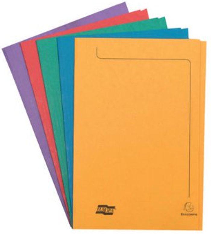 Office Monster | Europa Europa Square Cut Folder 300 micron Foolscap Assorted (Pack of 50) 4820 Europa Europa Square Cut Folder 300 micron Foolscap Assorted (Pack of 50) 4820