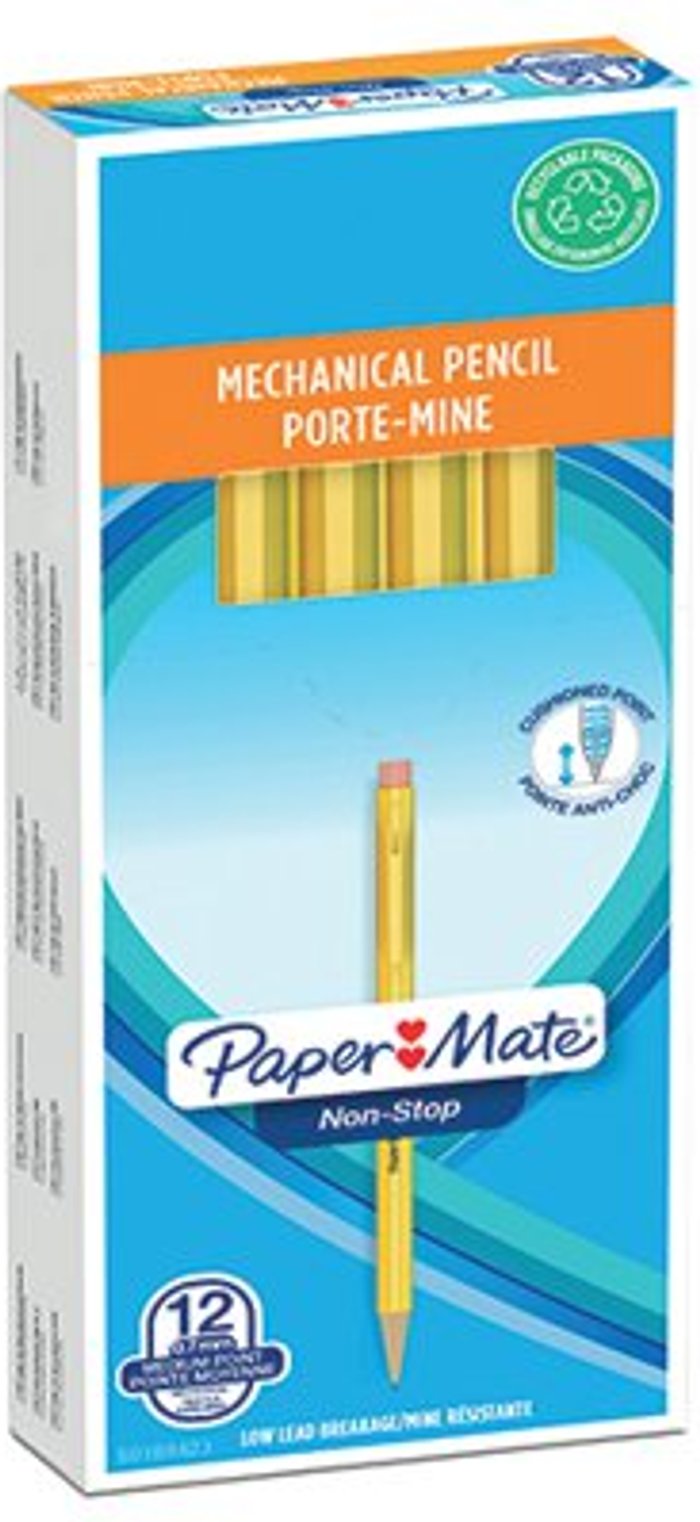 Office Monster | Paper Mate PaperMate Non-Stop Automatic Pencils 0.7mm HB (Pack of 12) S0189423 Paper Mate PaperMate Non-Stop Automatic Pencils 0.7mm HB (Pack of 12) S0189423