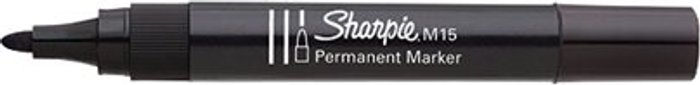 Office Monster | Sharpie Sharpie M15 Permanent Marker Bullet Tip Black (Pack of 12) S0192582 Sharpie Sharpie M15 Permanent Marker Bullet Tip Black (Pack of 12) S0192582