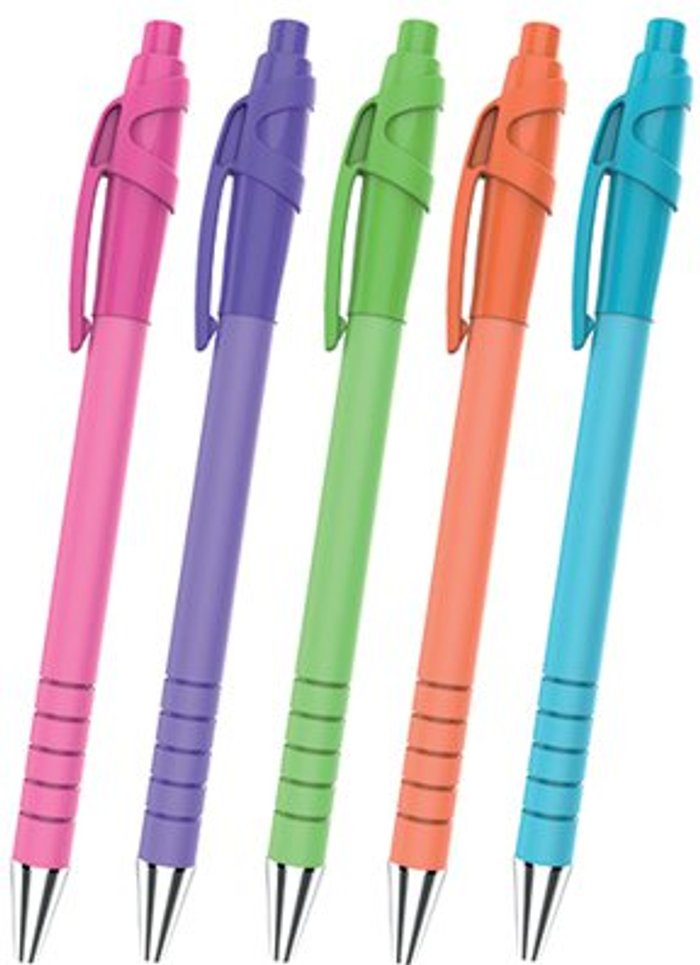 Office Monster | Pack of 5 Papermate Flex Ballpoint Bright Pack of 5 Papermate Flex Ballpoint Bright