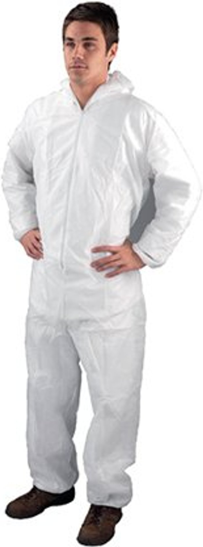 Office Monster | Ph Shield Non-Woven Coverall XLarge 46-50 Inch White DC03 Ph Shield Non-Woven Coverall XLarge 46-50 Inch White DC03