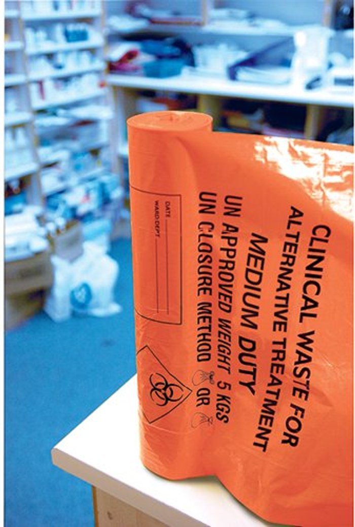 Office Monster | Unbranded Clinical Waste Sack Medium Duty Orange (Pack of 200) AT25/M111 Unbranded Clinical Waste Sack Medium Duty Orange (Pack of 200) AT25/M111