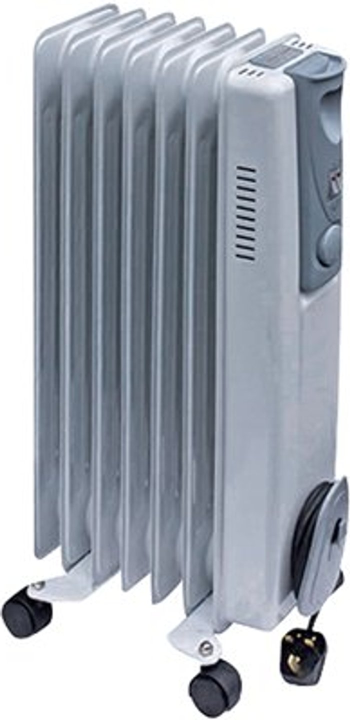 Office Monster | Unbranded 1.5kW Oil-Filled Radiator White CRHOFSL7/H 42690 Unbranded 1.5kW Oil-Filled Radiator White CRHOFSL7/H 42690