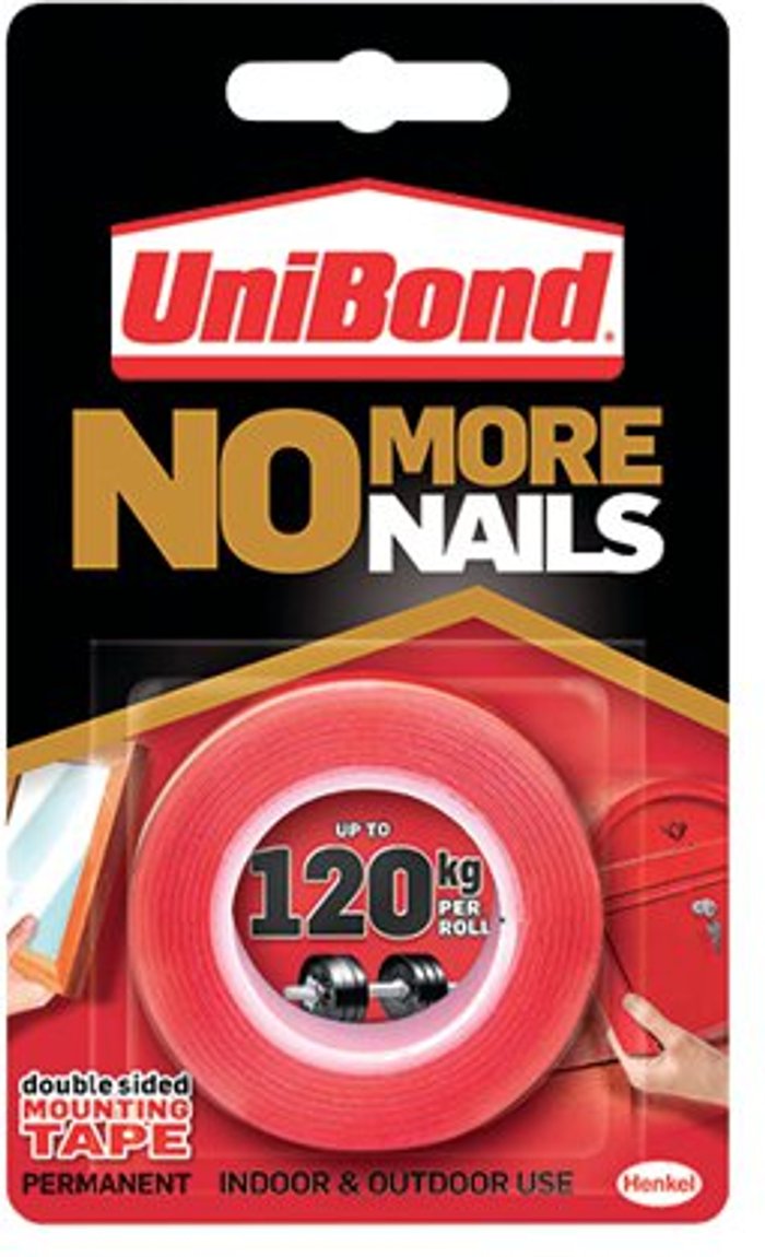 Office Monster | Unibond UniBond No More Nails Mounting Tape Roll Unibond UniBond No More Nails Mounting Tape Roll