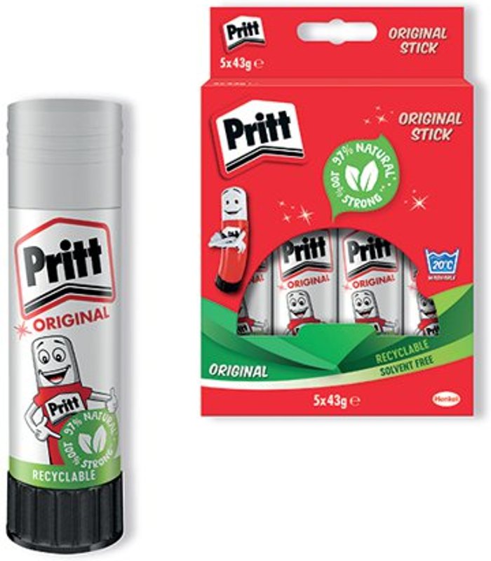 Office Monster | Pritt Pritt Stick 43g (Pack of 5)1456072 Pritt Pritt Stick 43g (Pack of 5)1456072