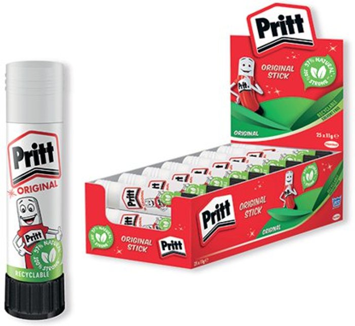 Office Monster | Pritt Pritt Stick Glue Stick 11g (Pack of 25) 1478529 Pritt Pritt Stick Glue Stick 11g (Pack of 25) 1478529