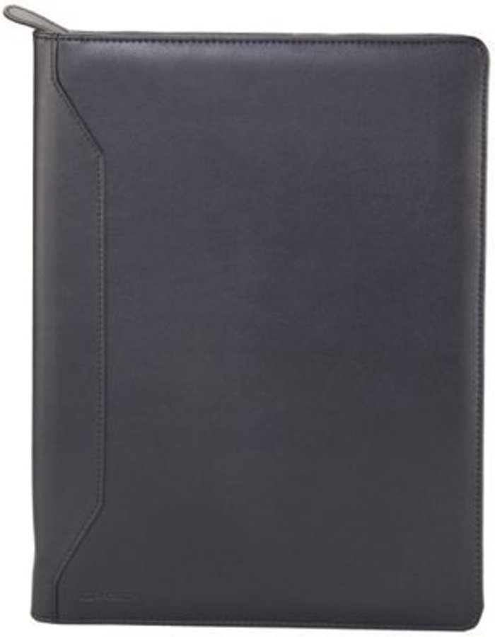 Office Monster | Monolith Monolith Leather Look Conference Folder with A4 Pad and Calculator Black 2914 Monolith Monolith Leather Look Conference Folder with A4 Pad and Calculator Black 2914