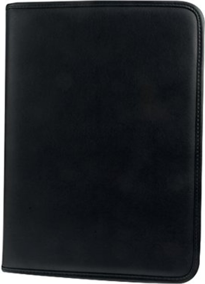 Office Monster | Monolith Monolith Leather Look Zipped Ring Binder A4 Black 2926 Monolith Monolith Leather Look Zipped Ring Binder A4 Black 2926