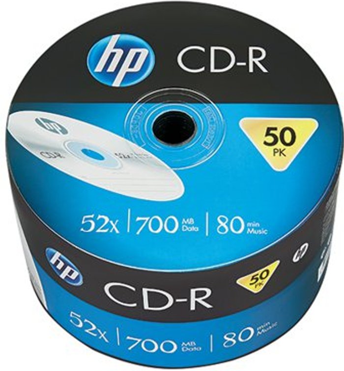 Office Monster | HP HP CD-R 52X 700MB Wrap (Pack of 50) 69300 HP HP CD-R 52X 700MB Wrap (Pack of 50) 69300