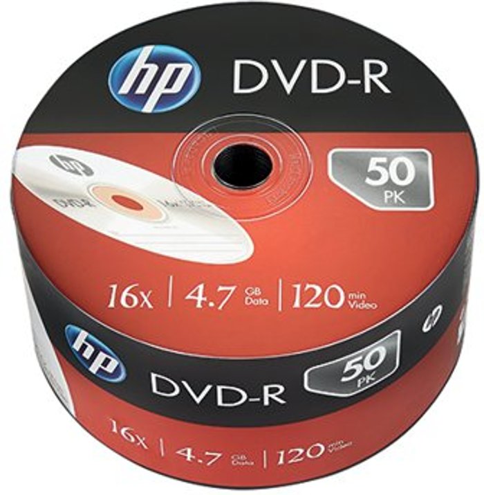 Office Monster | HP Hp Dvd-R 16X 4.7GB Wrap (Pack of 50) 69303 HP Hp Dvd-R 16X 4.7GB Wrap (Pack of 50) 69303
