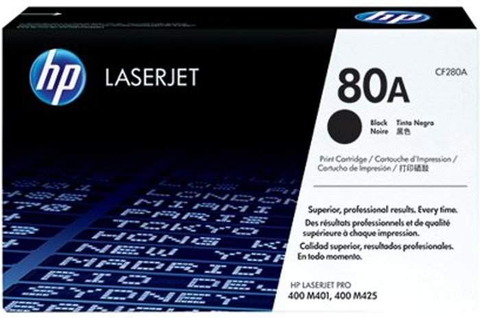 Office Monster | HP HP 80A Black Original LaserJet Toner Cartridge HP HP 80A Black Original LaserJet Toner Cartridge