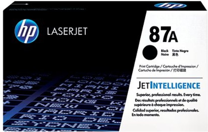 Office Monster | HP HP 87A Black Original LaserJet Toner Cartridge HP HP 87A Black Original LaserJet Toner Cartridge
