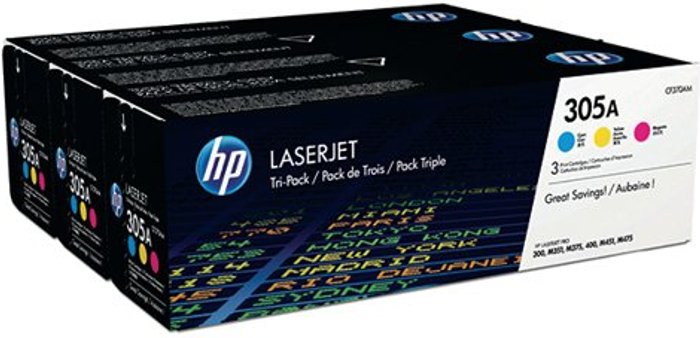 Office Monster | HP HP 305A 3-pack Cyan/Magenta/Yellow LaserJet HP HP 305A 3-pack Cyan/Magenta/Yellow LaserJet