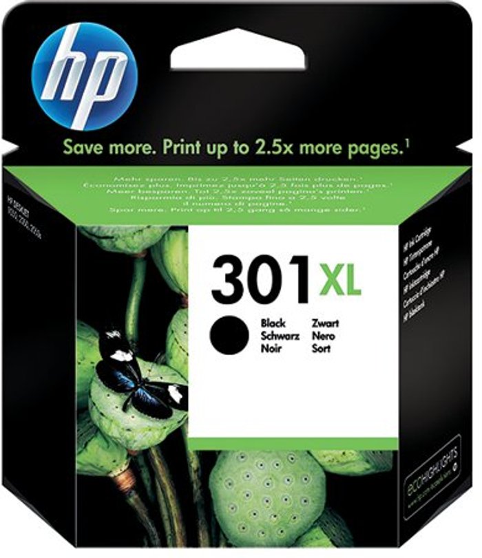 Office Monster | HP HP 301XL Inkjet Cartridge - Black HP HP 301XL Inkjet Cartridge - Black