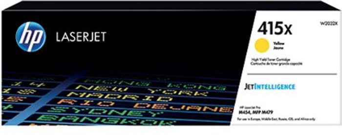 Office Monster | HP HP 415X Yellow Toner Cartridge HP HP 415X Yellow Toner Cartridge
